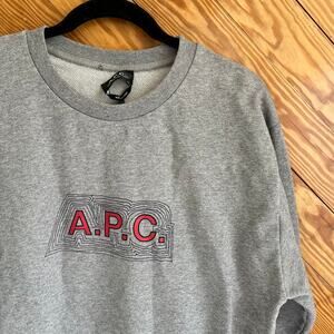 A.P.C. James Sweatshirt in Heathered Grey